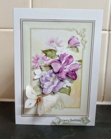 Purple flowers 5x7 by Jackie Odonnell
