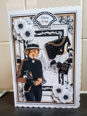 Black and White Chic Bumper Mini Page Kits by Jackie Odonnell