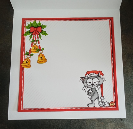 7x7 Grumpy old cat loves a Jingler insert by Jackie Odonnell