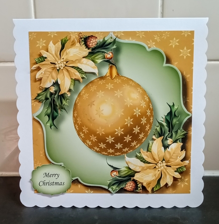 The Gold Snowflakes Bauble 4 by Jackie Odonnell