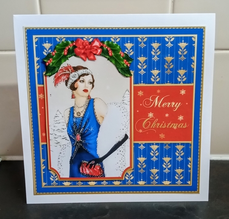 Art Deco Christmas Card Front 8 by Jackie Odonnell