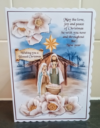 Love joy and peace of Christmas A5 by Jackie Odonnell