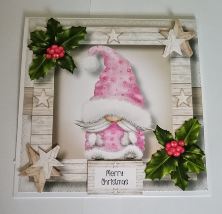 The Christmas Hat Gnome - Pink Male by Jackie Odonnell