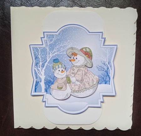 Vintage snow people toppers by Jackie Odonnell