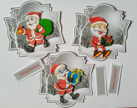 Santa toppers collection by Jackie Odonnell
