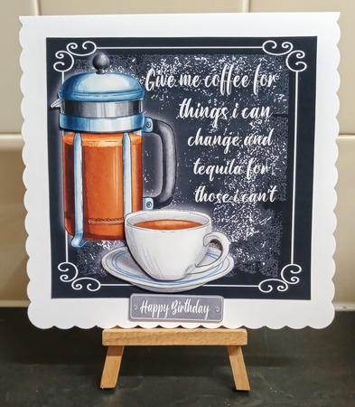 Give me coffee for things i can ....... 7x7 by Jackie Odonnell