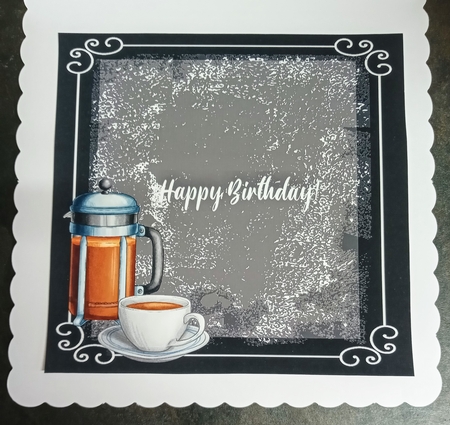 Black Rustic insert 7x7 by Jackie Odonnell