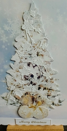 Winter Birds Topper with Decoupage by Jackie Odonnell