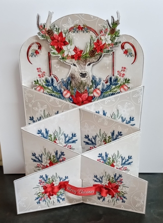 Winter Deer Bouquet Concertina  by Jackie Odonnell