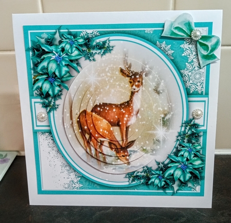 7x7 Mini Kit, Snowflakes and Deers by Jackie Odonnell