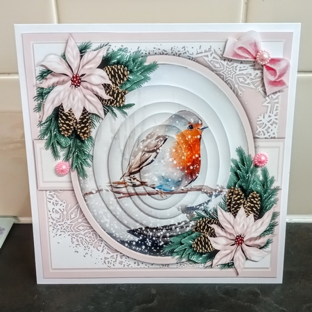 7x7 Mini Kit , Robin on the Branch by Jackie Odonnell