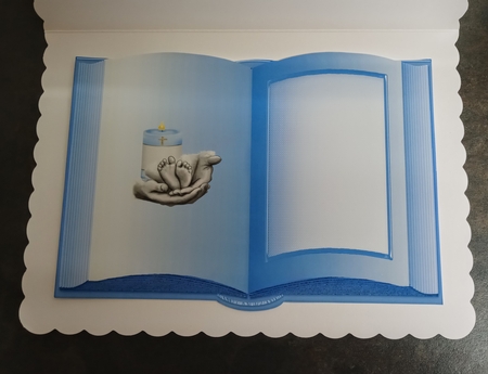 Inserts for both Baby Boy and Baby Girl Book card by Jackie Odonnell