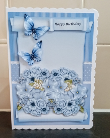 A5 Scroll Beautiful Flowers Mini Kit by Jackie Odonnell