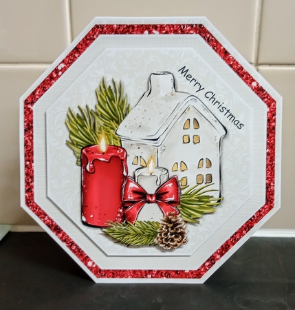 Octagon Christmas House  Mini Kit by Jackie Odonnell
