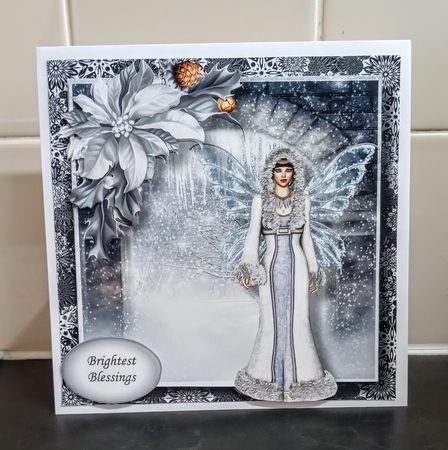 Yule Greetings Winter Faery 7 by Jackie Odonnell
