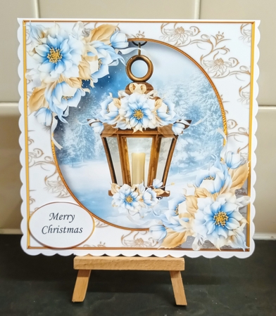 The Christmas Lantern 4 8x8 by Jackie Odonnell