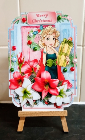 Christmas Shopping - Shaped Card Mini Kit by Jackie Odonnell