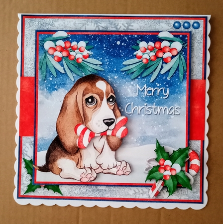 Puppy 3 With Bone Mini Kit by Jackie Odonnell