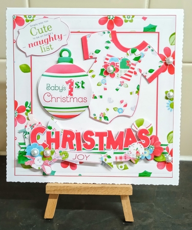 8x8 Babys first Christmas 2 mini kit by Jackie Odonnell
