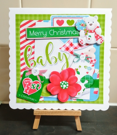 8x8 Babys first Christmas 3 mini kit by Jackie Odonnell