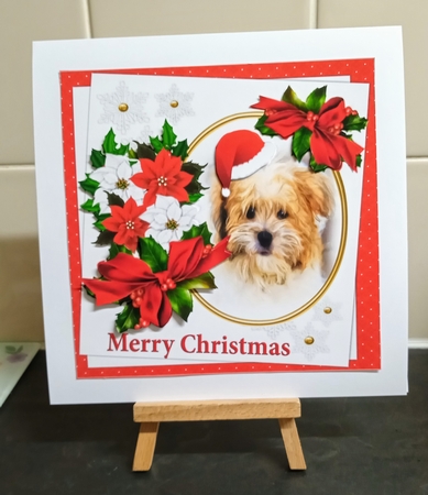 7x7 Terrier Christmas wishes by Jackie Odonnell