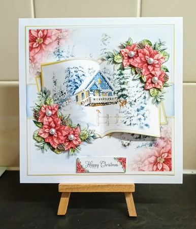 Winter Cabin Open Book Bumper Kit by Jackie Odonnell