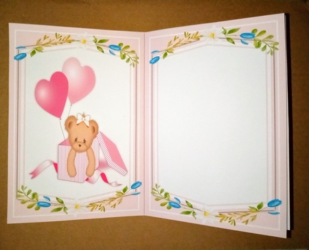 A5 Mini Kit, Happy Birthday Girl Bear by Jackie Odonnell