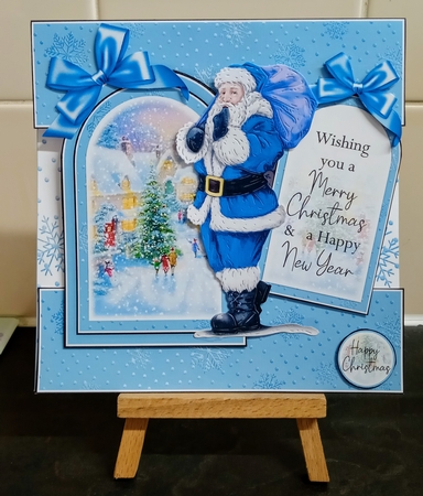 Cottage Christmas Tent fold Window Card Front Bumper Kit by Jackie Odonnell