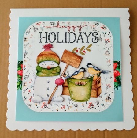 Cute  Snow Friends  7x7  by Jackie Odonnell