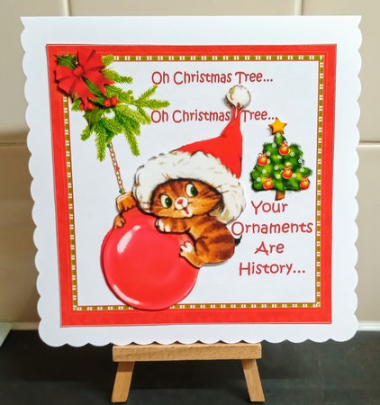 7x7 Kitten fun at Christmas  by Jackie Odonnell