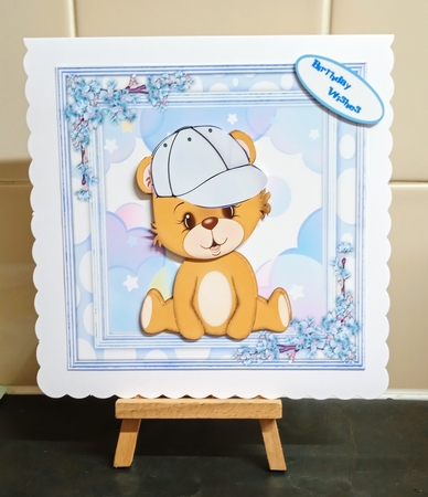 7x7 Mini Kit Gorgeous Bobby Bear by Jackie Odonnell