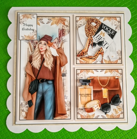 Autumn Fashion Collage Bumper Mini Page Kits  by Jackie Odonnell