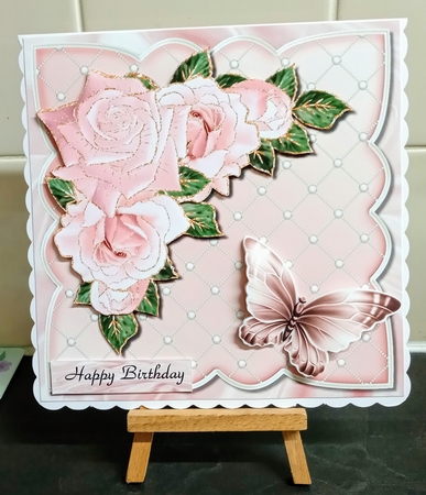 Vintage Pink  Roses Beauty Mini Kit by Jackie Odonnell