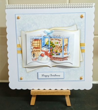 Vintage Christmas Shop Open Book Bumper Kit by Jackie Odonnell