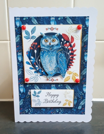 Woodlands Folk Art A5 & A6 - Owl by Jackie Odonnell