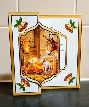 Fold back Animals at the manger by Jackie Odonnell