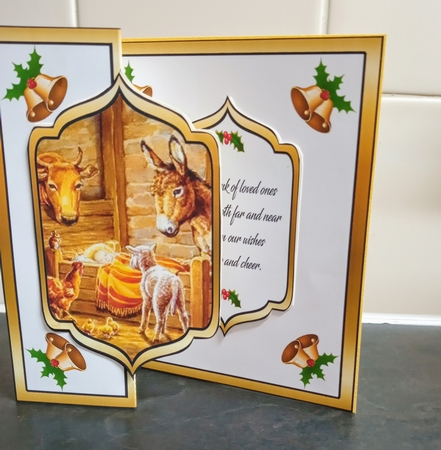 Fold back Animals at the manger by Jackie Odonnell