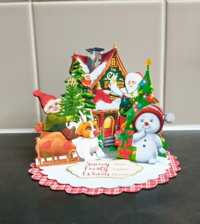 Happy Holly-Day 1 Triple Easel Card Kit by Jackie Odonnell