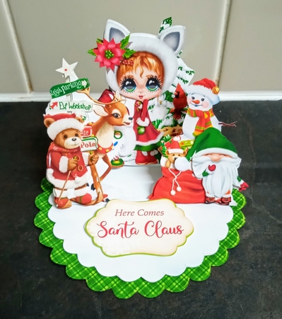 Happy Holly-Day 2 Triple Easel Card Kit by Jackie Odonnell