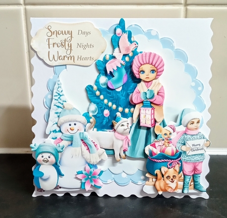 Happy Holly-Day 3 Triple Easel Card Kit by Jackie Odonnell