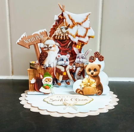 Happy Holly-Day 4 Triple Easel Card Kit by Jackie Odonnell