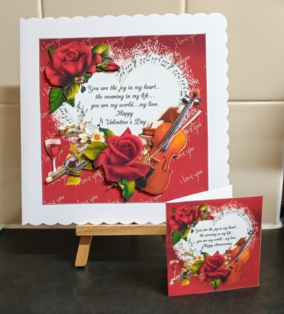 7x7 Musical love Valentine & Anniversary mini kit by Jackie Odonnell