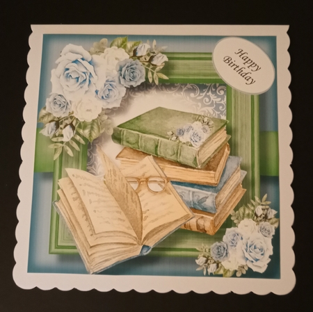 To A Book Lover 2 8x8 by Jackie Odonnell