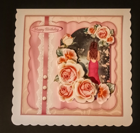 On the Terrace - Lace and Pearls Card Mini Kit by Jackie Odonnell