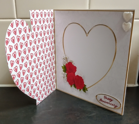 Romantic Roses - Offset Heart Card Mini Kit by Jackie Odonnell
