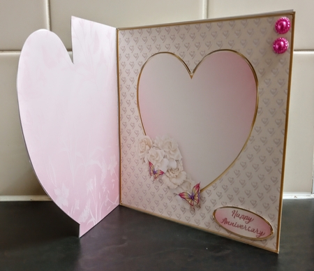 Roses and Butterflies - Offset Heart Card Mini Kit by Jackie Odonnell