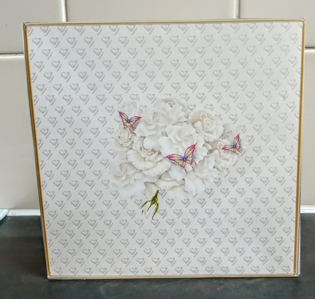 Roses and Butterflies - Offset Heart Card Mini Kit by Jackie Odonnell