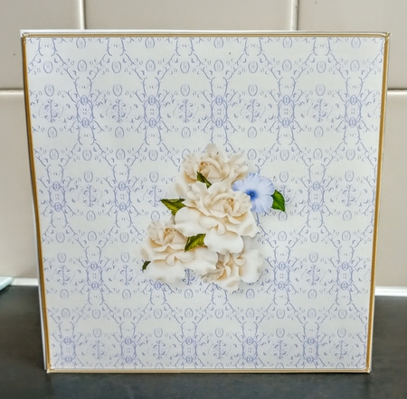 Roses and Petunias - Offset Heart Card Mini Kit by Jackie Odonnell