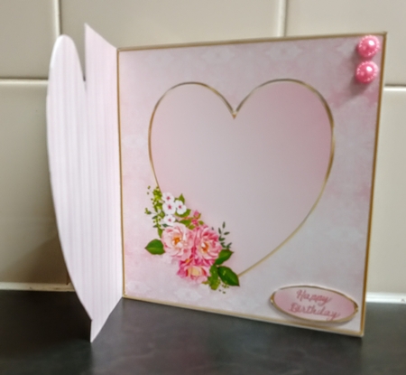 Flower and Butterfly Garden - Offset Heart Card Mini Kit by Jackie Odonnell