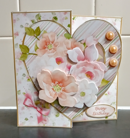 Sweet Posy - Offset Heart Card Mini Kit by Jackie Odonnell